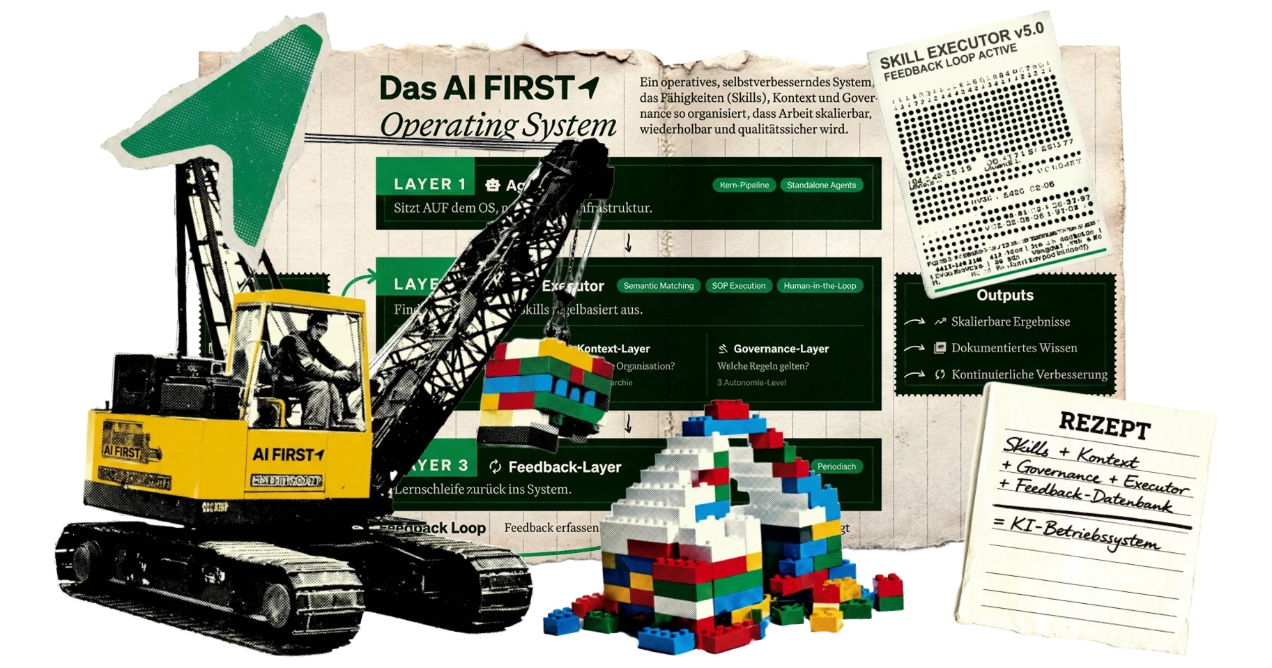 Die 5 Bausteine unseres KI-Betriebssystems