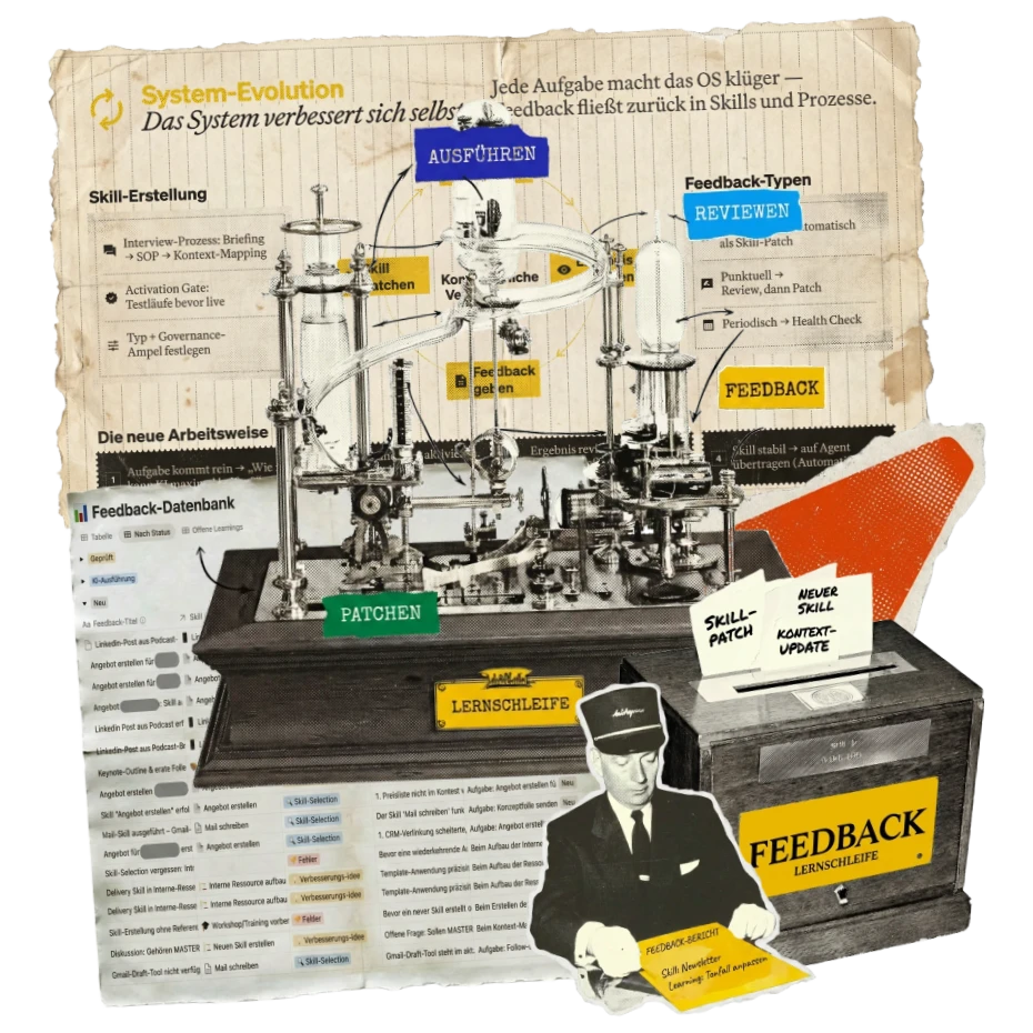Die Lernschleife im KI-Betriebssystem